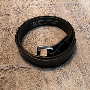 🇺🇸 Filson Black Leather Belt 30 Style 63203 Made in USA